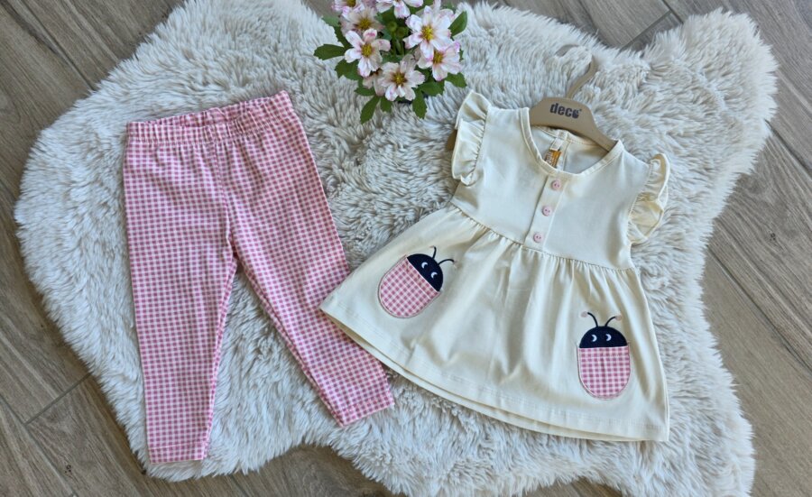 Roza komplet s bubamarama