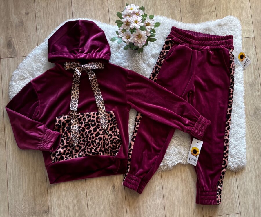 Bordo komplet s leopard uzorkom