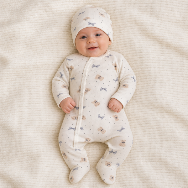 Bijeli komplet s mašnicama